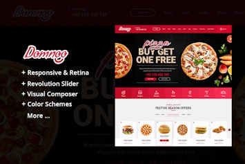 Тема Domnoo для ресторанов и кафе