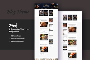 Pick — тема для личного и путешественнического блога