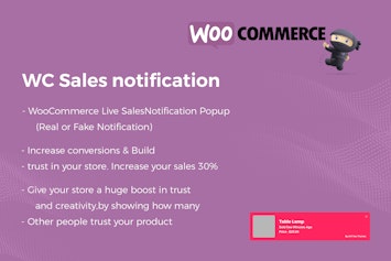 WooCommerce Live Sales Notification Pro - уведомления о продажах
