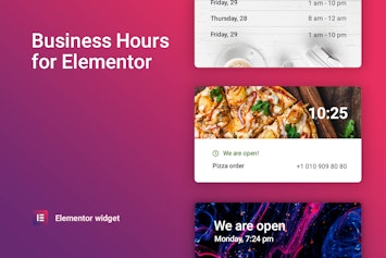Business hours for Elementor - Виджет рабочих часов