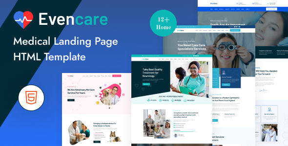 Evencare — профессиональный HTML-шаблон для медицинских центров и частной практики