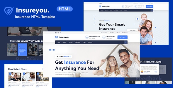 Insureyou — HTML шаблон страхового агентства