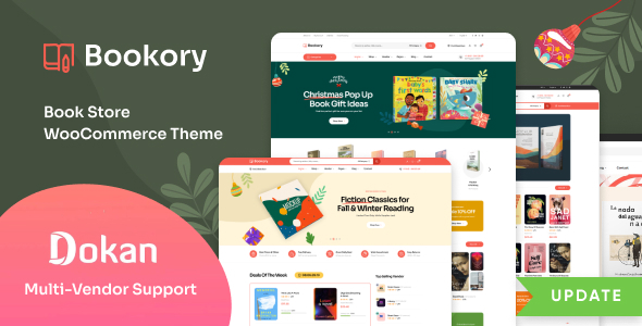 Bookory — тема WooCommerce для книжного магазина