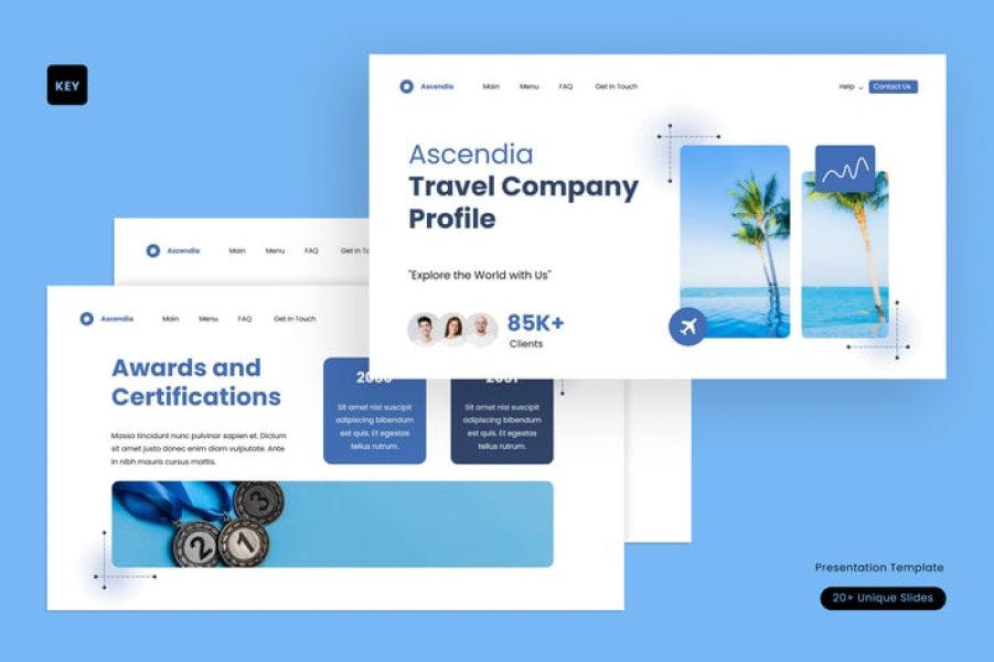 UI/UX Company Profile: Готовая презентация в Keynote для ИТ-бизнеса