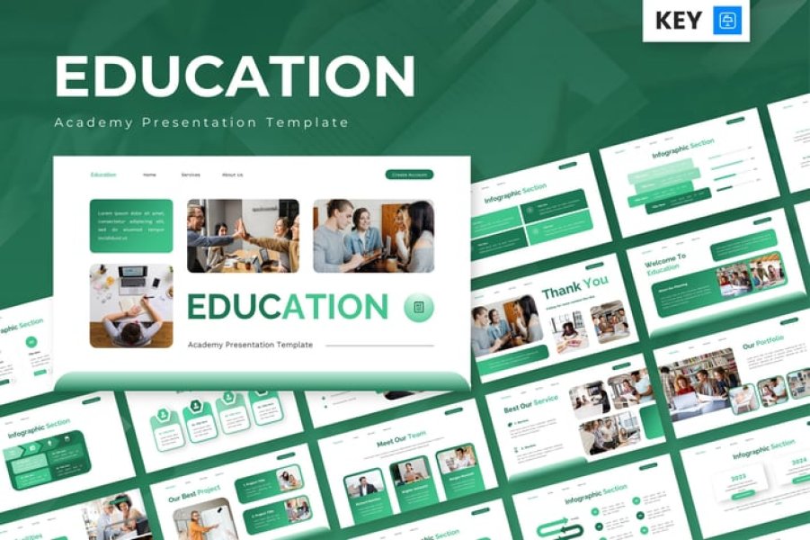 Education - Academy Keynote Templates