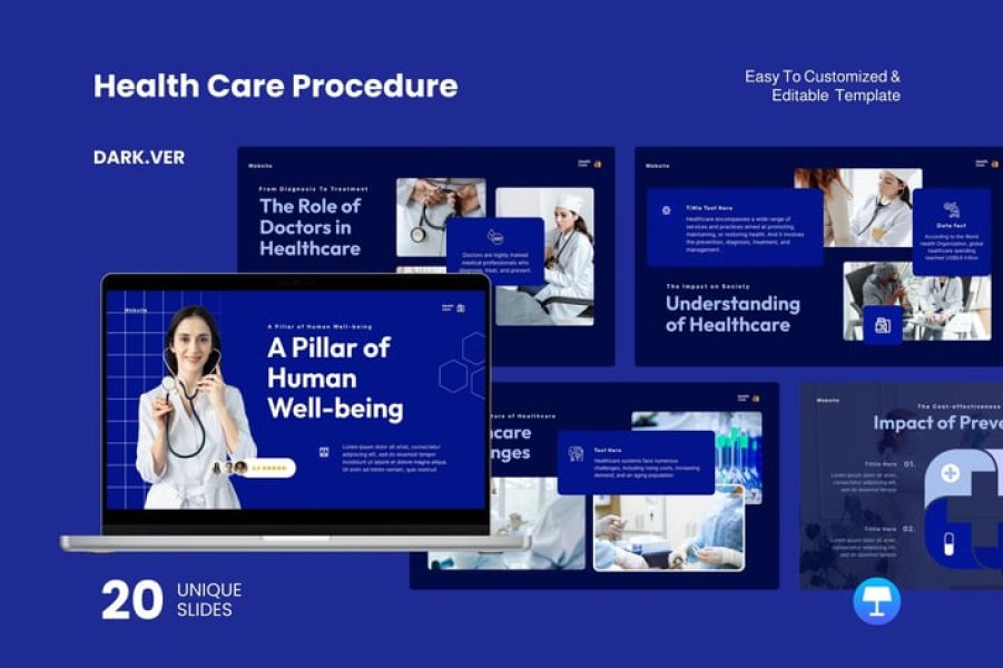 Health Care Procedure Dark Ver. — визуальный стандарт экспертности в медицине