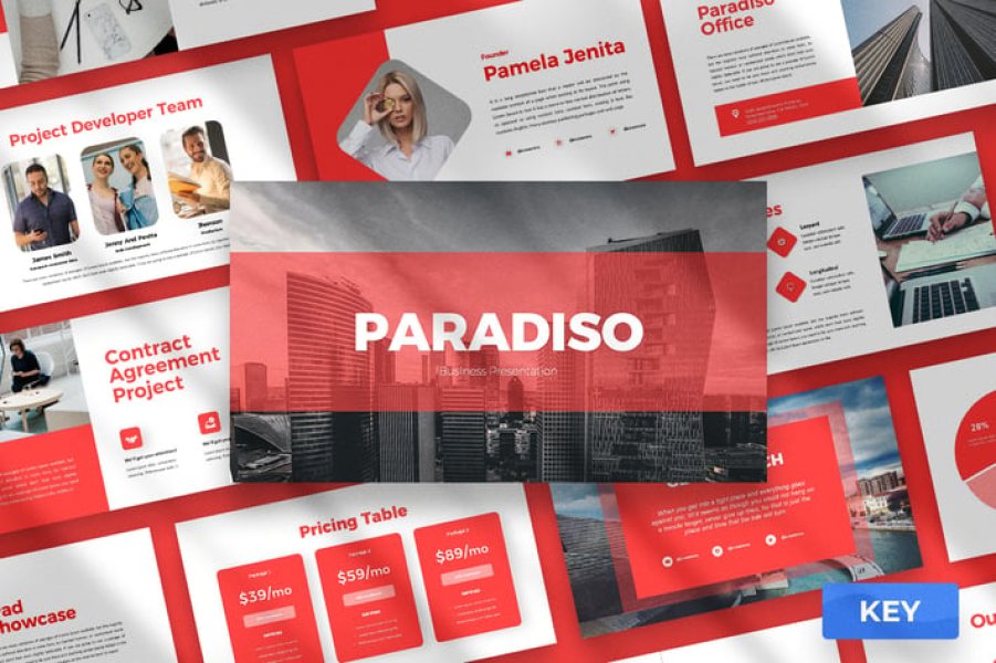 Paradiso — шаблон Keynote для создания высоко конверсионных презентаций