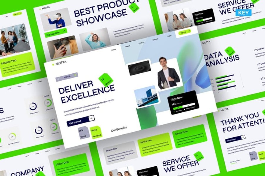 Безупречный шаблон Keynote: 20 слайдов для тех, кто ценит эстетику и время