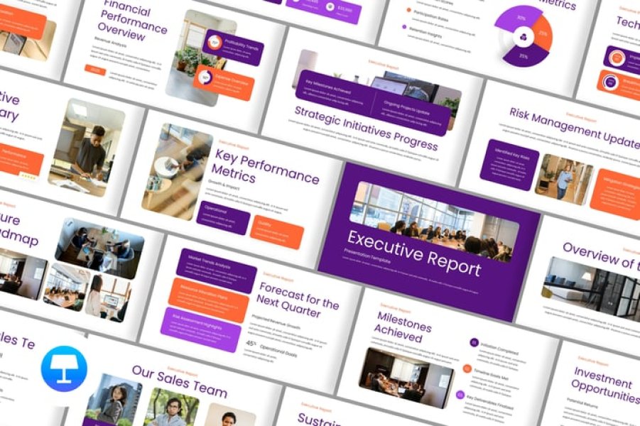 Шаблон презентации для отчета для руководства