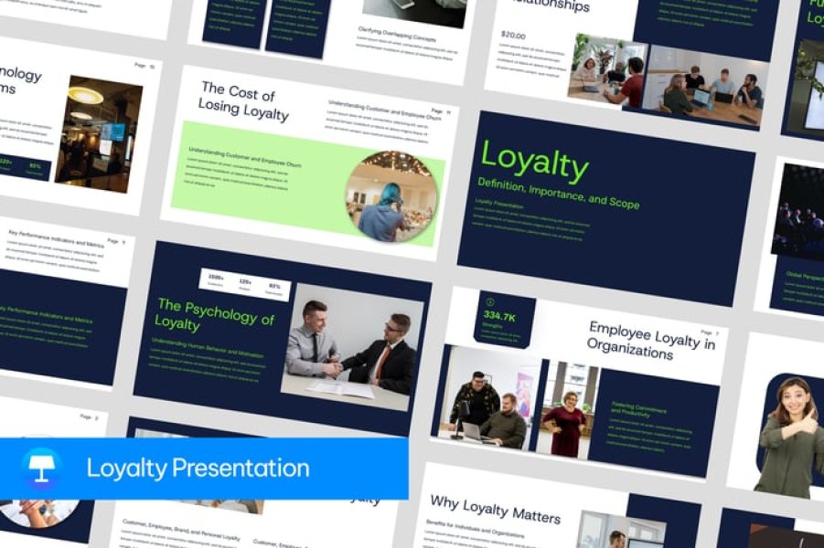 Шаблон презентации для выступления на тему лояльности