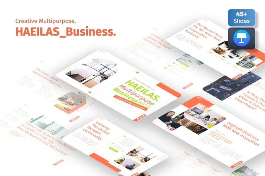 Haeilas - Шаблон презентации для креативного бизнеса