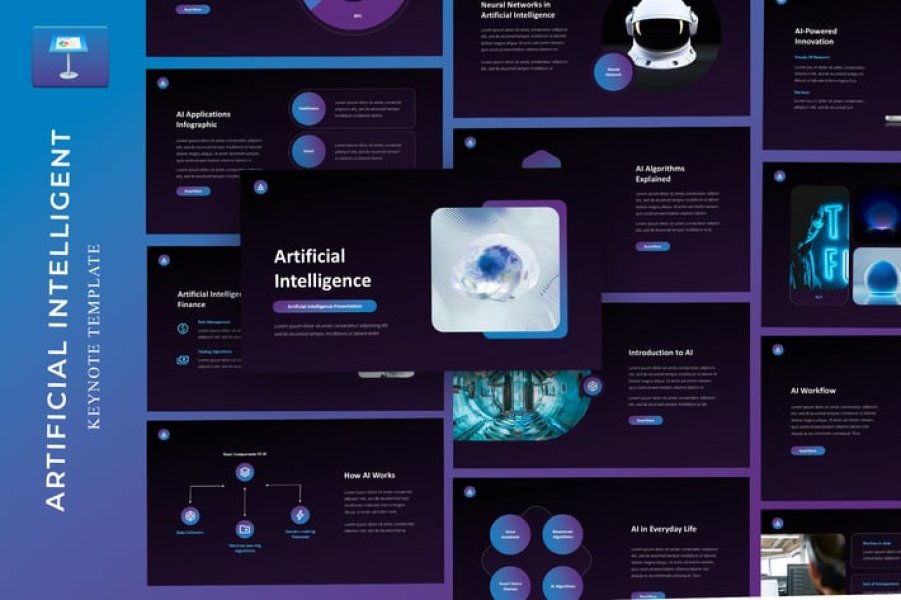 Шаблон презентации по искусственному интеллекту