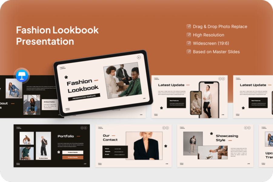 Презентация Fashion Lookbook: Создайте незабываемый стиль для вашего бренда