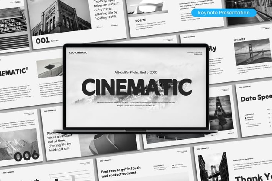 CINEMATIC – шаблон презентации для вашего портфолио и бизнеса