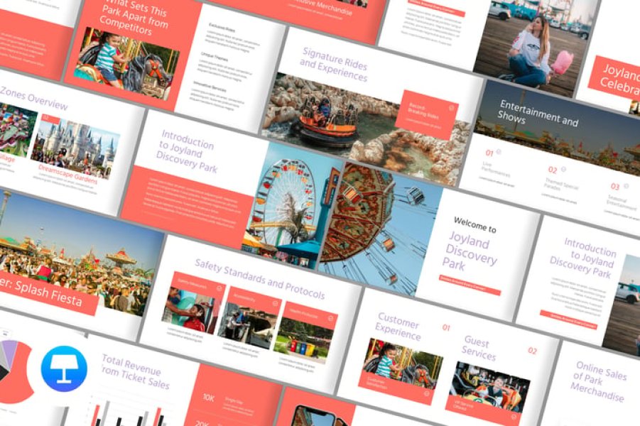 Шаблон презентации для тематического парка