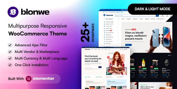Blonwe - Универсальная тема для WooCommerce