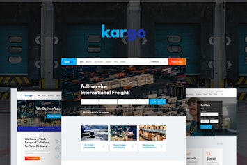 Тема Kargo для логистики и транспорта