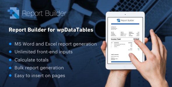 Надстройка Report Builder для wpDataTables