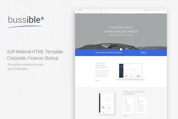 Bussible – шаблон для сайтов компаний и стартапов