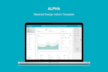 Alpha — шаблон админ-панели на основе Material Design