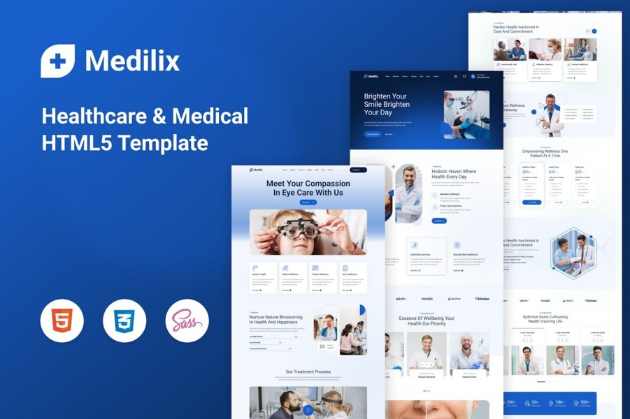 Medilix - HTML5 Bootstrap для здравоохранения и медицины