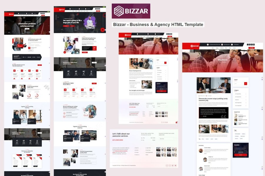 Bizzar - HTML-шаблон для бизнеса и агентства