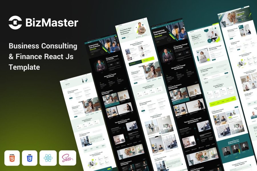 BizMaster - Бизнес-консалтинг и финансы React Js