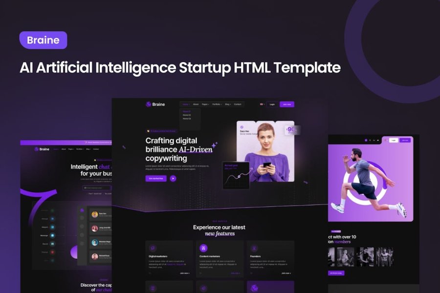 Braine - стартап по искусственному интеллекту в области искусственного интеллекта HTML