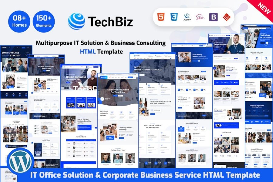 Techbiz – HTML-шаблон для IT-решений и бизнес-консалтинга
