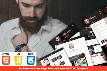 Mr Resume — HTML-шаблон для стильного резюме