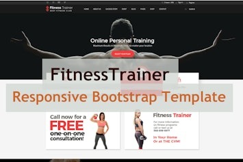 FitnessTrainer — адаптивный шаблон на Bootstrap для фитнес-индустрии