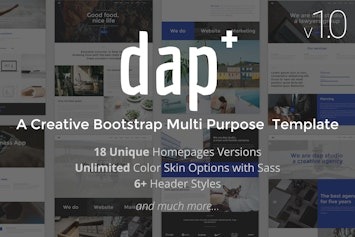 Dap — креативный многоцелевой HTML-шаблон для современного бизнеса
