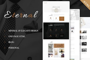 Eternal — элегантный HTML-шаблон для персонального блога