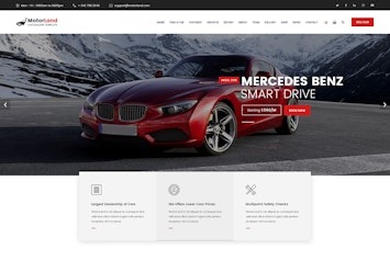 Motorland — универсальный HTML-шаблон для автодилеров и автосервисов