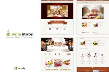 Bella Motel — адаптивный HTML-шаблон для ресторанов и пекарен