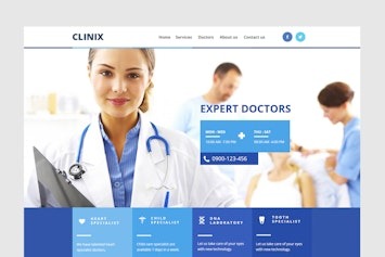 CLINIX — HTML-шаблон для медицинских учреждений