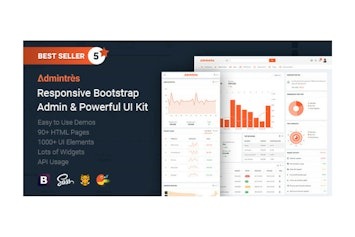 Admintres — удобный и мощный Bootstrap-шаблон для админ-панелей