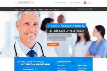 Healthcare Agency — HTML-шаблон для медицинских и оздоровительных центров