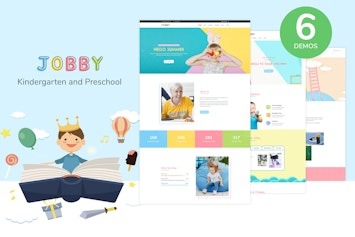 Jobby — HTML5-шаблон для детских садов и образовательных центров