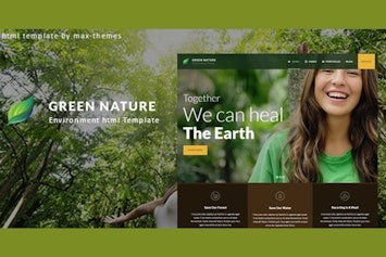 Green Nature — HTML-шаблон для экологических и природоохранных проектов