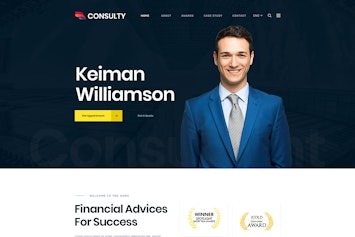Consulty — HTML-шаблон для финансового консалтинга и страхования