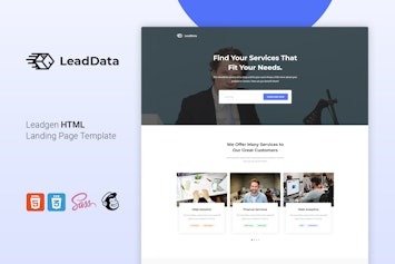 LeadData — HTML-шаблон для генерации лидов