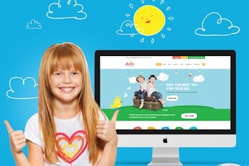 Juno — яркий и удобный шаблон для детских товаров и игрушек