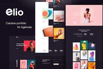 Elio — элегантный HTML5-шаблон для креативного портфолио и бизнеса