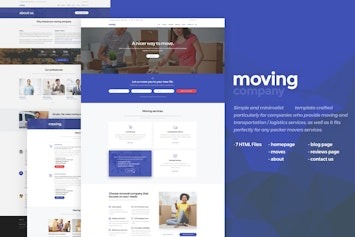 Moving – логистический HTML5-шаблон для современного бизнеса