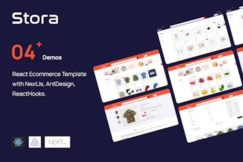 Stora - шаблон React Ecommerce с использованием NextJs и ReactHooks