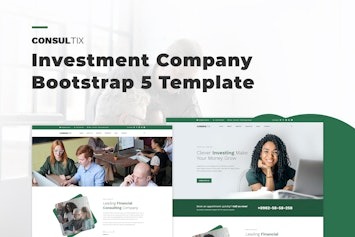 Consultix – шаблон для инвестиционной компании на Bootstrap 5