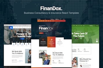 Finandox — шаблон ReactJS для консалтингового и финансового бизнеса