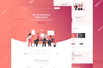 LeLand — изометрическая бизнес-лендинг страница для яркой презентации услуг