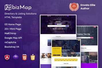 BizMap — шаблон для создания бизнес-каталогов на Angular 10